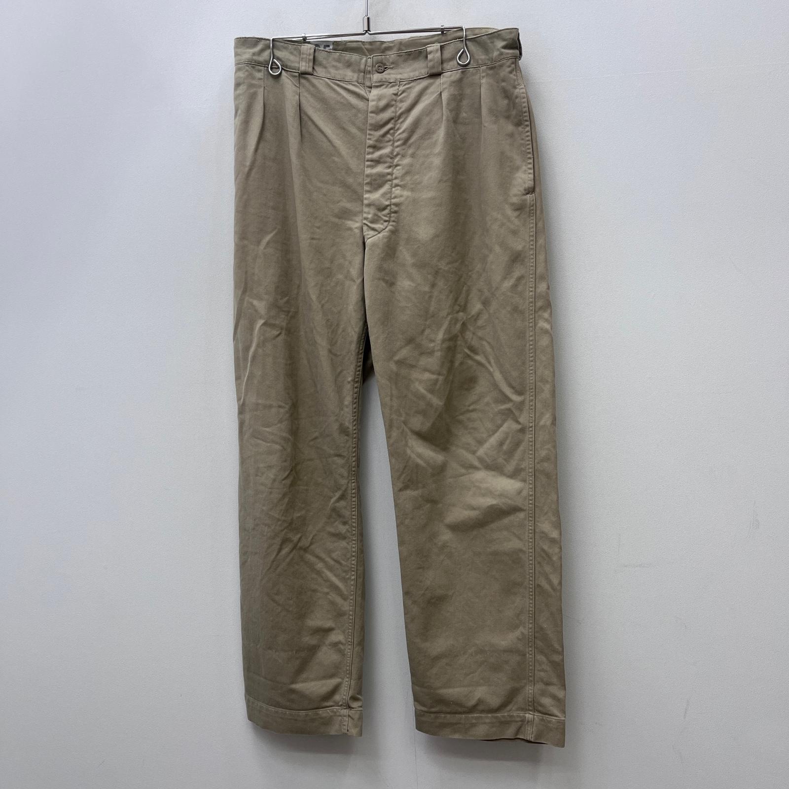 【中古】MILITARYお召しもの | ミリタリーイリョウ フランス共和国軍:M52 後期 チノズボン下 ベージュ 大きさ：35【加古川店】