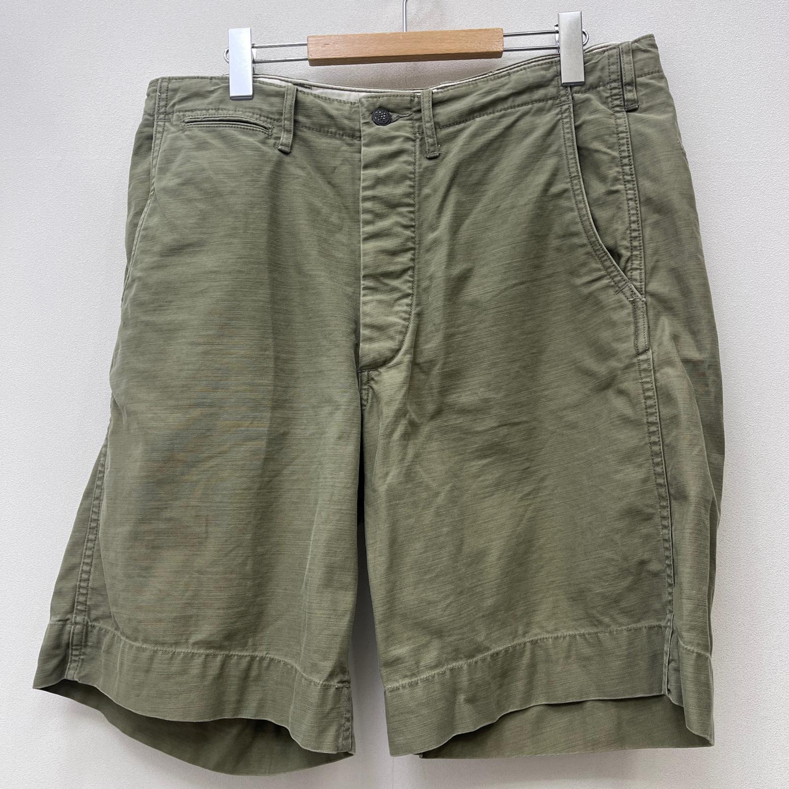 【中古】RRL(RALPH LAUREN) | ダブルアールエルラルフローレン military shorts 遊撃手ズボン下 カーキ 大きさ：34【加古川店】