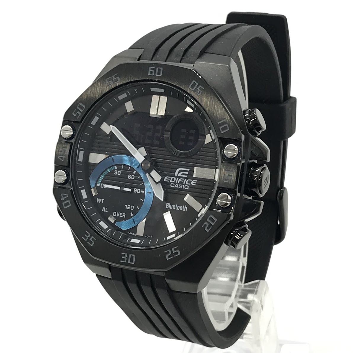 【中古】EDIFICE | エディフィス アナデジクォーツ 腕時計 ECB-10YPB-1AJF ブラック【倉吉店】｜お宝市番館