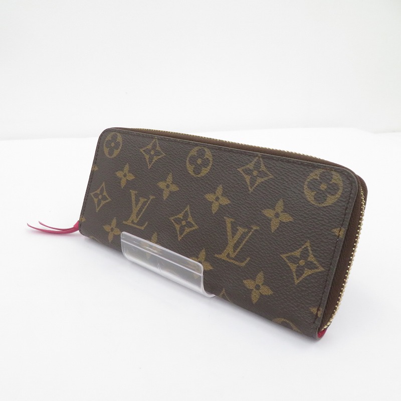 【中古】LOUIS VUITTON | ルイ・ヴィトン ポルトフォイユ・クレマンス モノグラム 長紙入れ M42119 赤銅色【瀬戸大橋店】