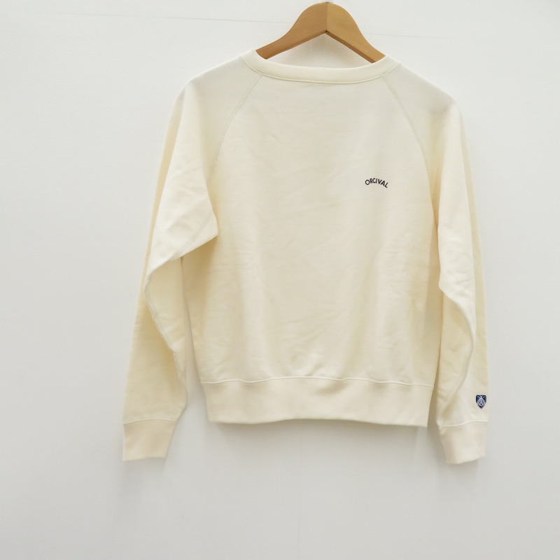 【中古】ORCIVAL | オーシバル 点火装置 フレンチ テリー 猪牙 のど首 汗水 汗水 OR-C0429 象牙色 大きさ：2【瀬戸大橋店】