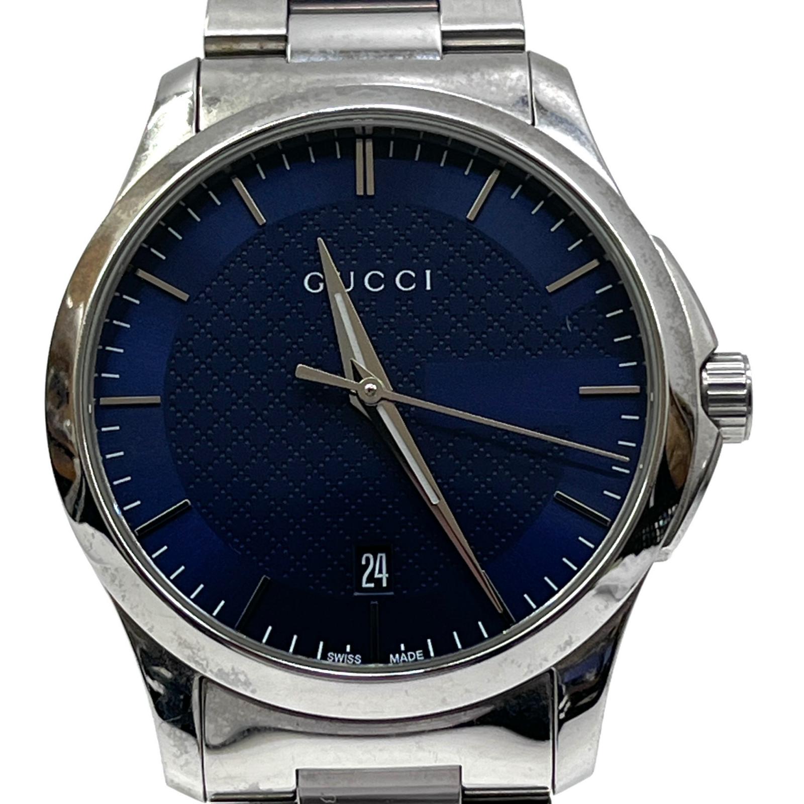 【中古】GUCCI | グッチ ウオッチ 126.4 ダークネイビー【加古川店】