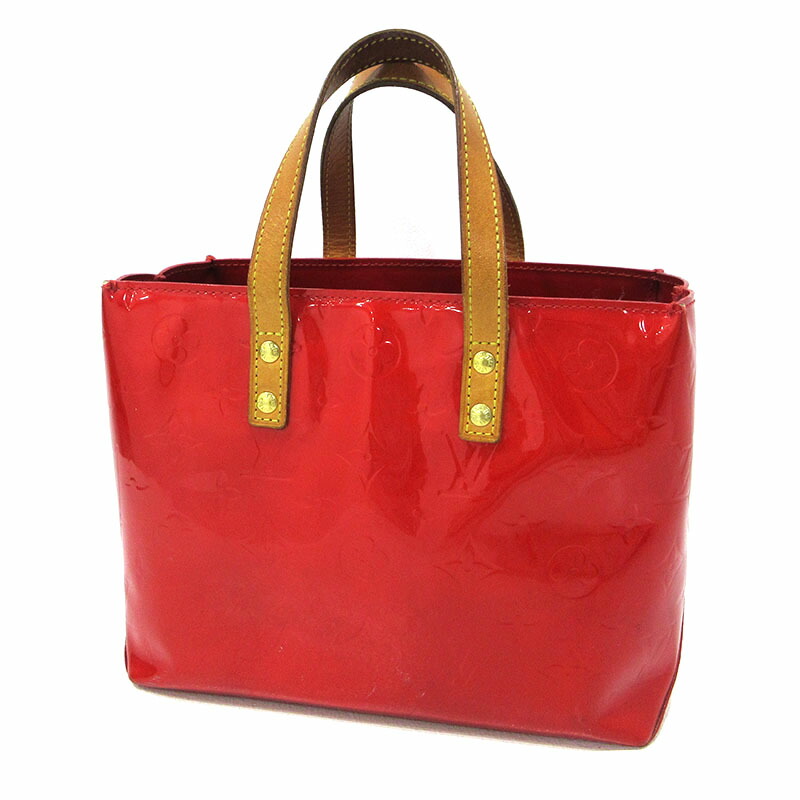 【中古】LOUIS VUITTON | ルイ・ヴィトン モノグラムヴェルニ 先んじるPM ミニトート ハンドバック M91088 赤いこと【三重中央局】