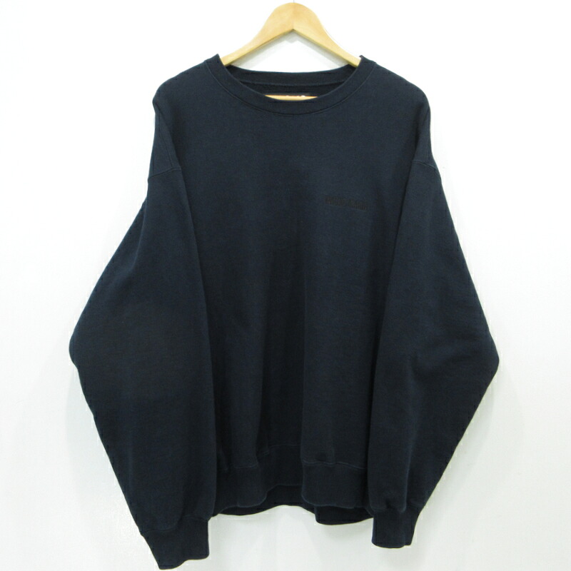【中古】WACKOMARIA | ワコマリア HEAVY WEIGHT CREW NECK SWEAT SHIRT ヘビーウェイトクルーネックスウェットシャツ 流汗 25sse-wmc-ss03 黒いこと 大きさ：XL【三重中央局】