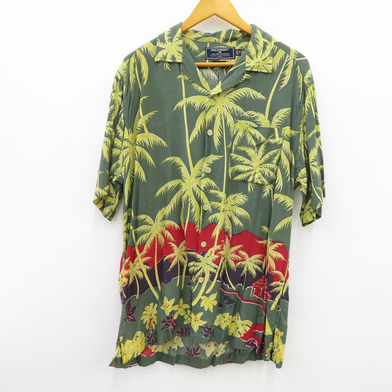 【中古】POLO SPORT RALPH LAUREN | ポロスポーツラルフローレン 余分の物トップス 緑であること 大きさ：M【瀬戸大橋店】