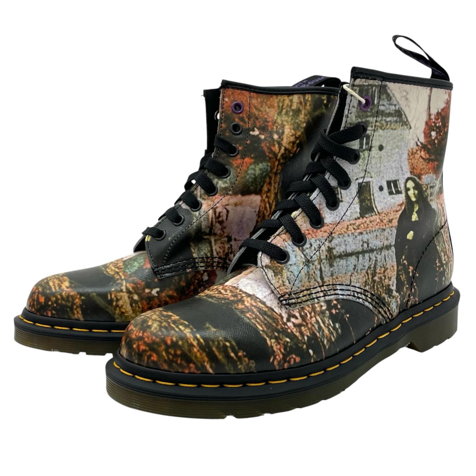 【中古】Dr.Martens×BLACK SABBATH | 御医者さんマーチン×ブラックサバス 1460 刷り上げる 8大広間 なめし革ブーツ 26315102 マルチ色合い 26糎【尾張小牧店】