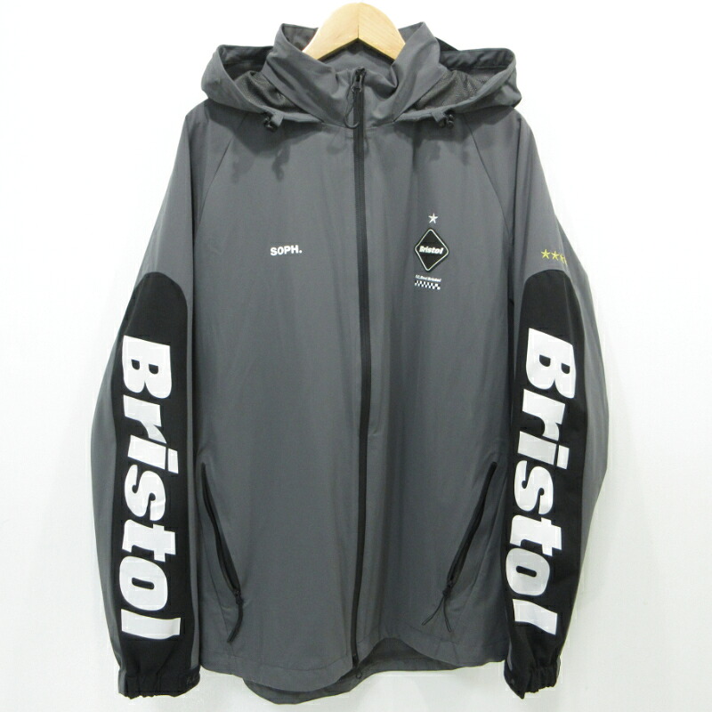 【中古】FCRB | エフシーアールビー WARM UP JACKET ウォームアップジャケット ナイロン上衣 FCRB-190006 薄墨色 大きさ：XL【三重中央局】