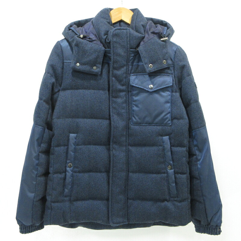 【中古】MONCLER | モンクレール MERANO ダウンジャケット MTA19A4582 ネイビー サイズ：1【三重本店】｜お宝市番館