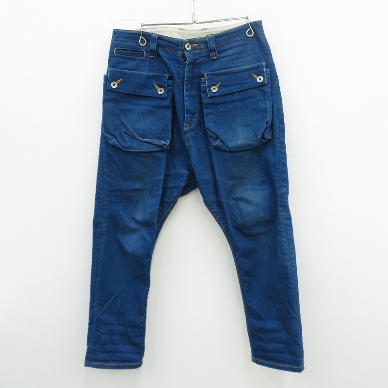 【中古】NATAL DESIGN | ネイタルデザイン G55 Sarouel Flap Denim Pants ジーンズズボン下 BD-034 青色 大きさ：30【瀬戸大橋店】