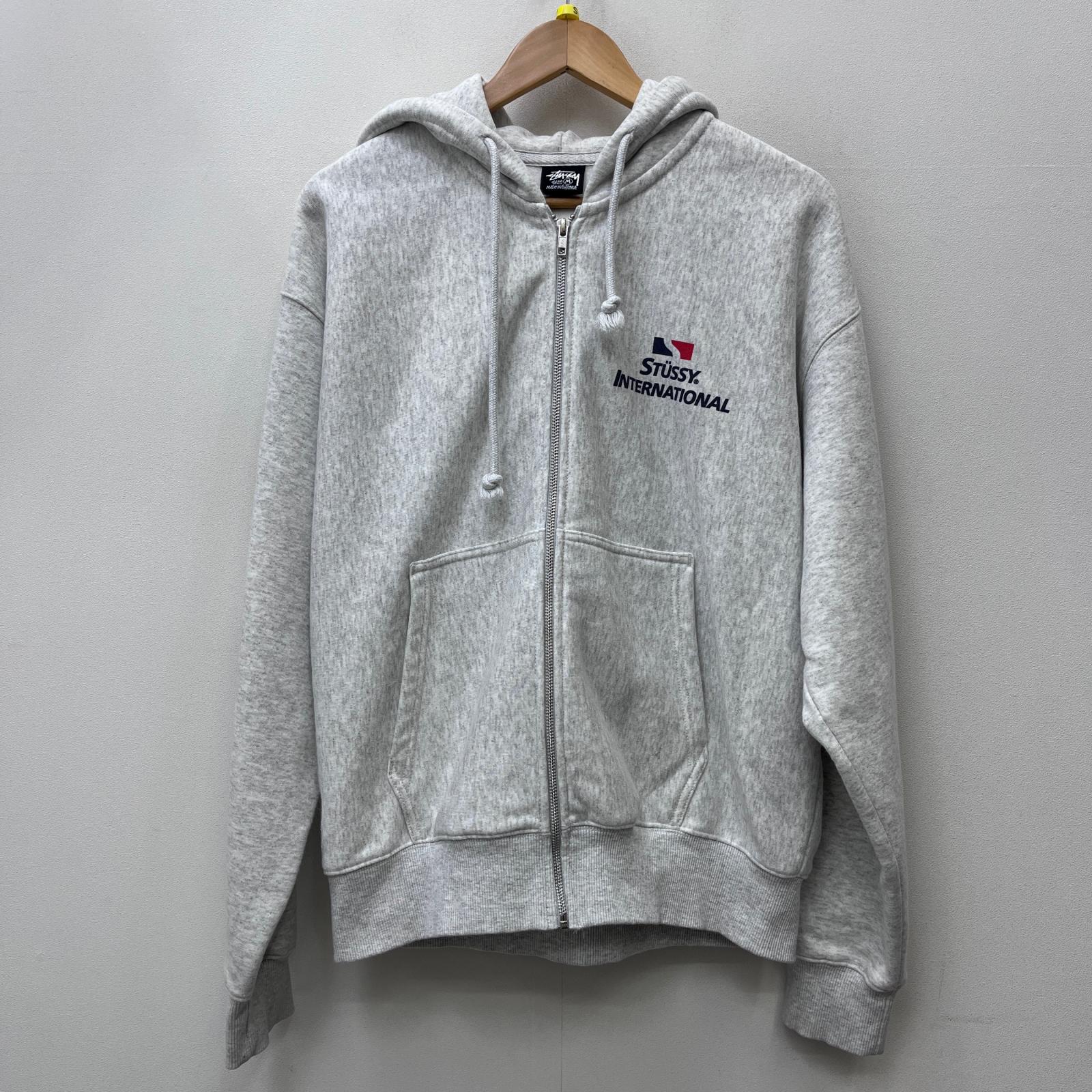 【中古】STUSSY | ステューシー ?INTERNATIONAL ZIP HOODIE パーカー Z4000SZS 薄墨色 大いさ：M【加古川店】