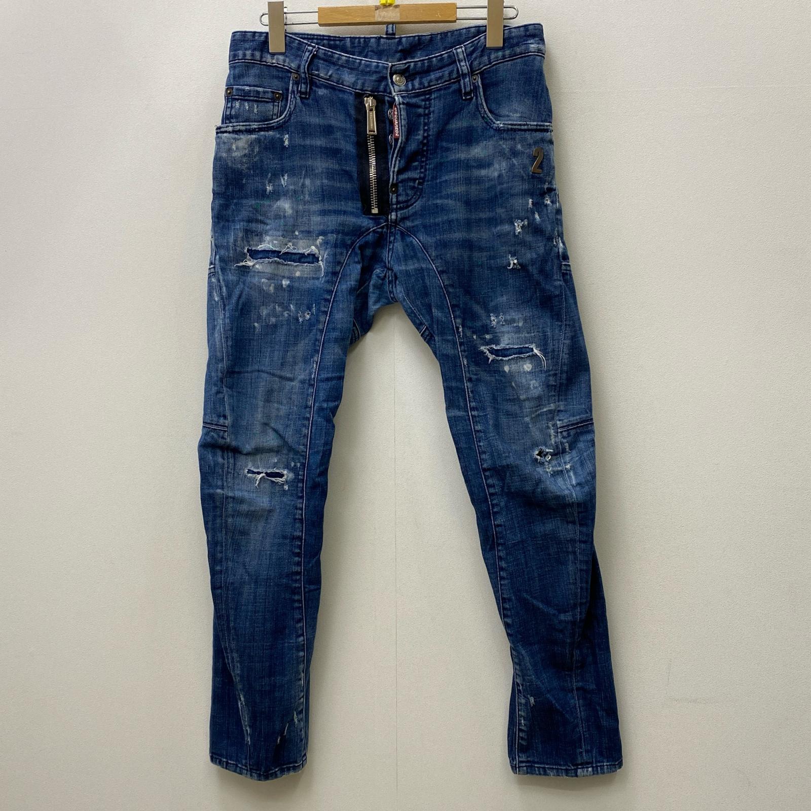 【中古】DSQUARED2 | ディースクエアード tiby biker jean デニムパンツ s71lb0326 s30342 インディゴ サイズ：42【加古川店】｜お宝市番館