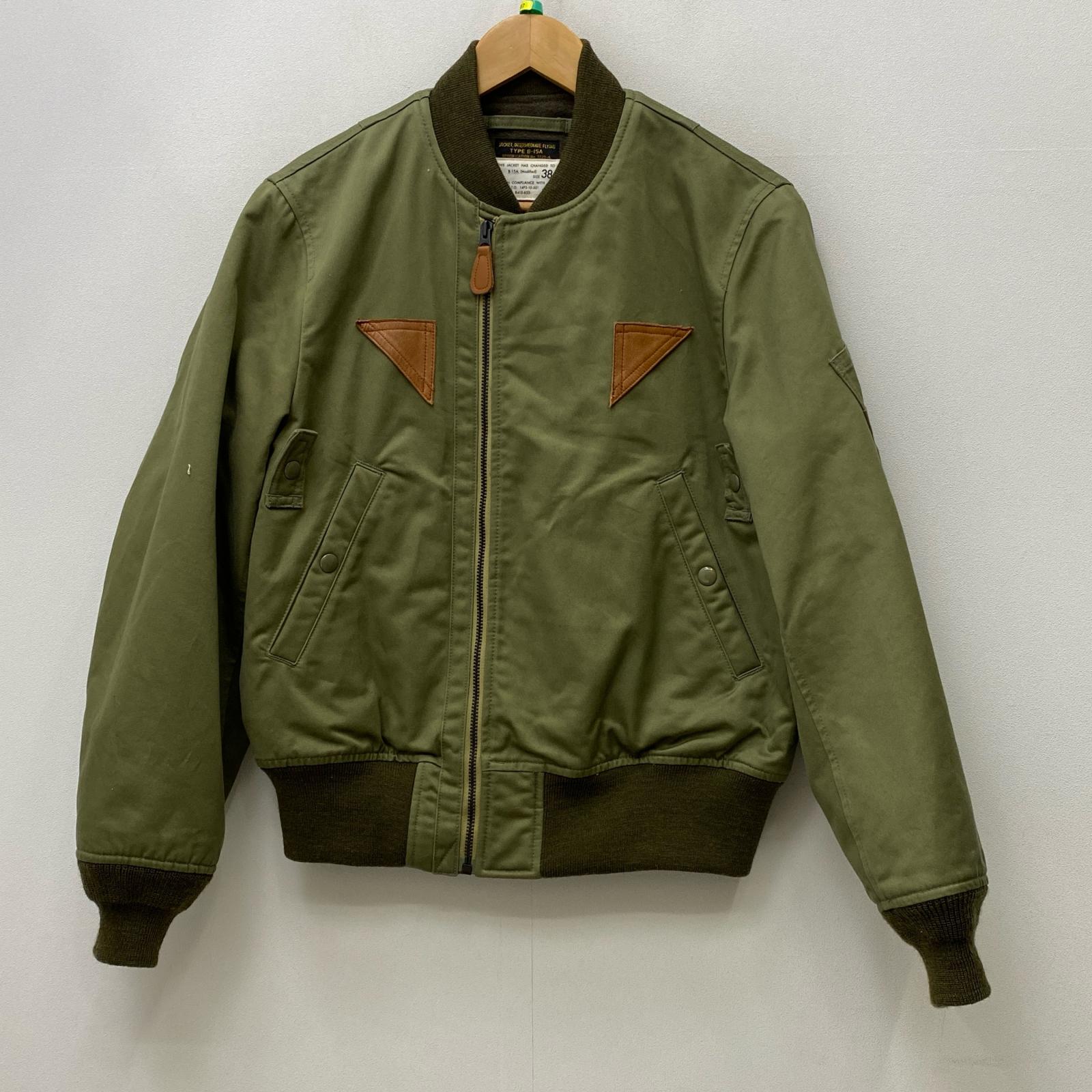【中古】AVIREX | アヴィレックス B-15A MOD. ミリタリー厚地の外套 783-3952034 カーキ 大いさ：38【加古川店】