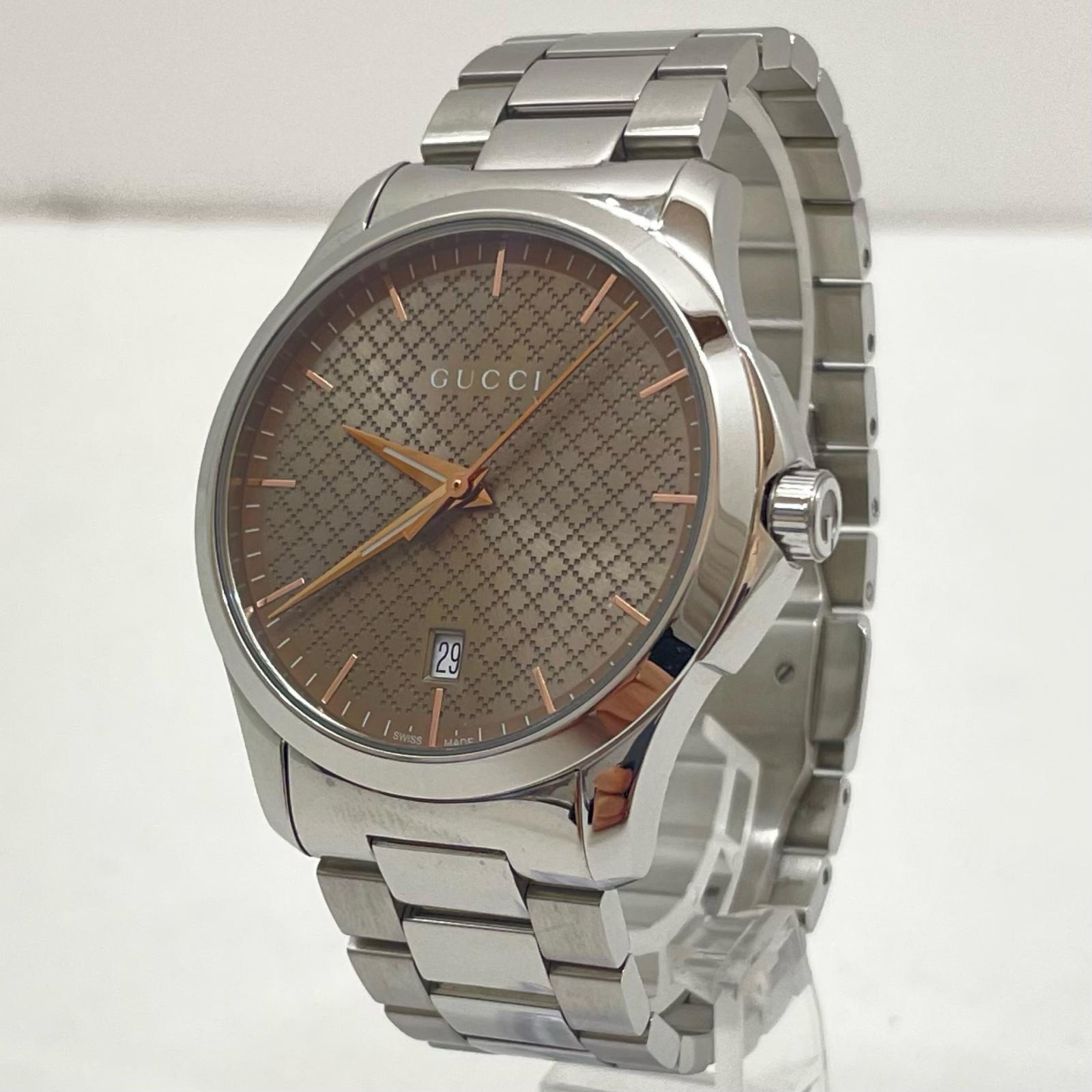 【中古】GUCCI | グッチ ウォッチ YA126406/126.4 G一時停止受け答え【尾張小牧店】