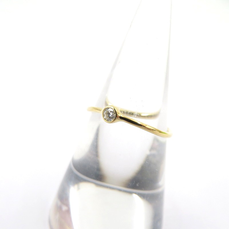【中古】Tiffany\u0026co | ティファニー 縮くれる シングルロウ 金剛石輪っか 輪っか・指環 - 大きさ：12号 ゴールド【瀬戸大橋店】