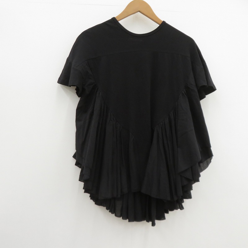 【中古】 AAYUSHI ロングティアードフリルテールトップス 余分の物トップス SFN0825 黒いこと 大きさ：曖昧模糊たる【瀬戸大橋店】