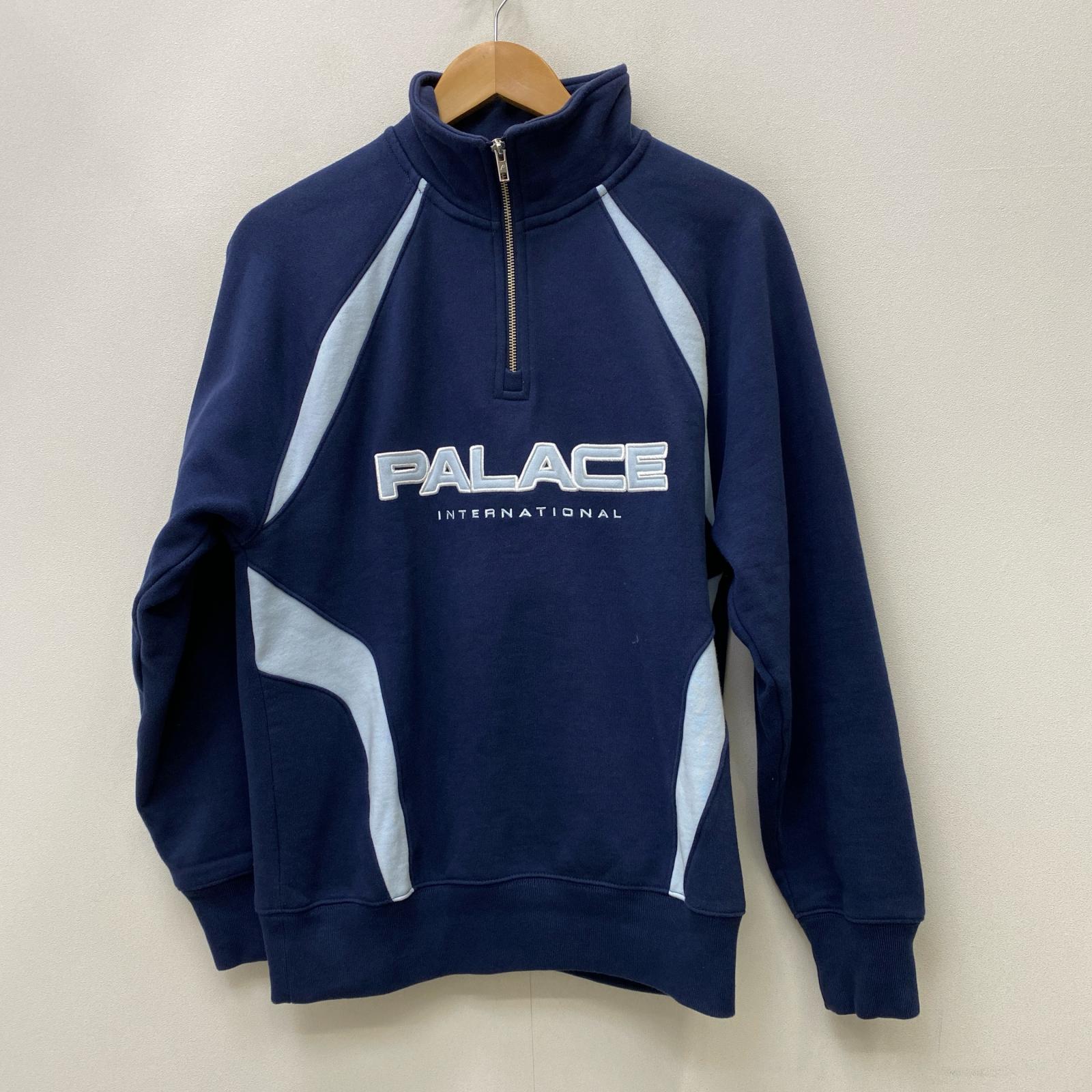 【中古】PALACE SKATEBOARDS | 九重の天滑るゲーム盤 INTERNATIONAL 1/4 ZIP 流汗 米国海軍 大きさ：S【加古川店】