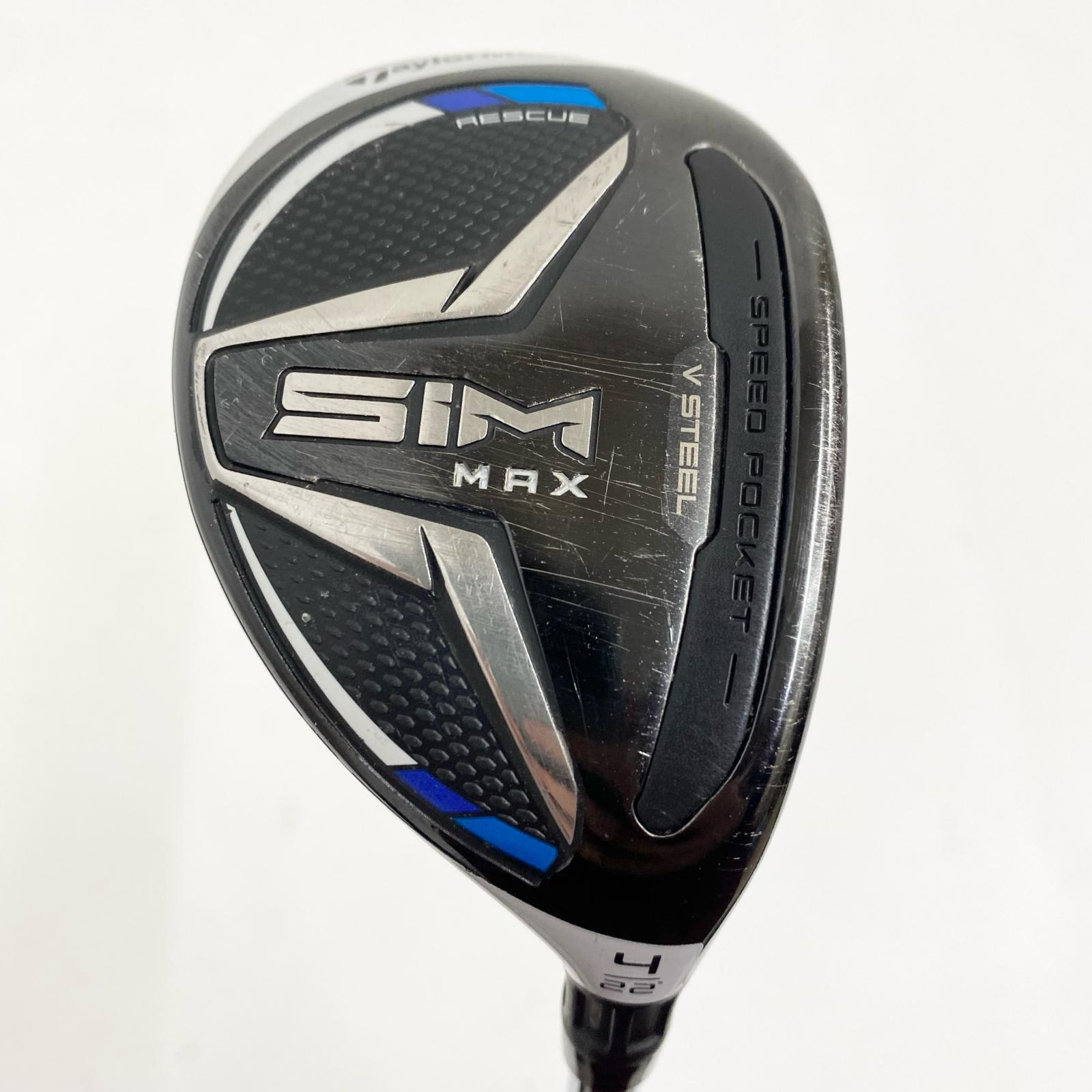 【中古】【ゴルフ装置】 TaylorMade | 仕立て屋お手伝いさん SIM MAX(2020) 4U 22° KBS MAX 85 約39.5in フレックスS【加古川店】