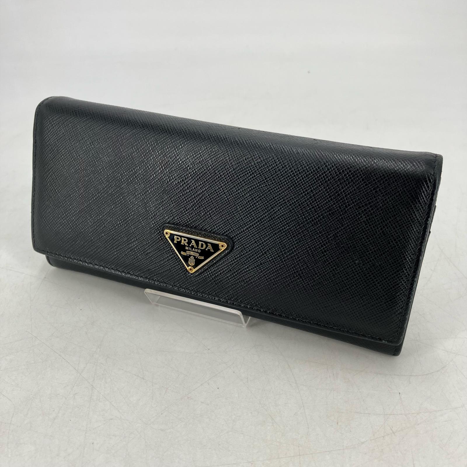 【中古】PRADA | プラダ 長財布 1MH132 ブラック【イオン広店】|お宝市番館
