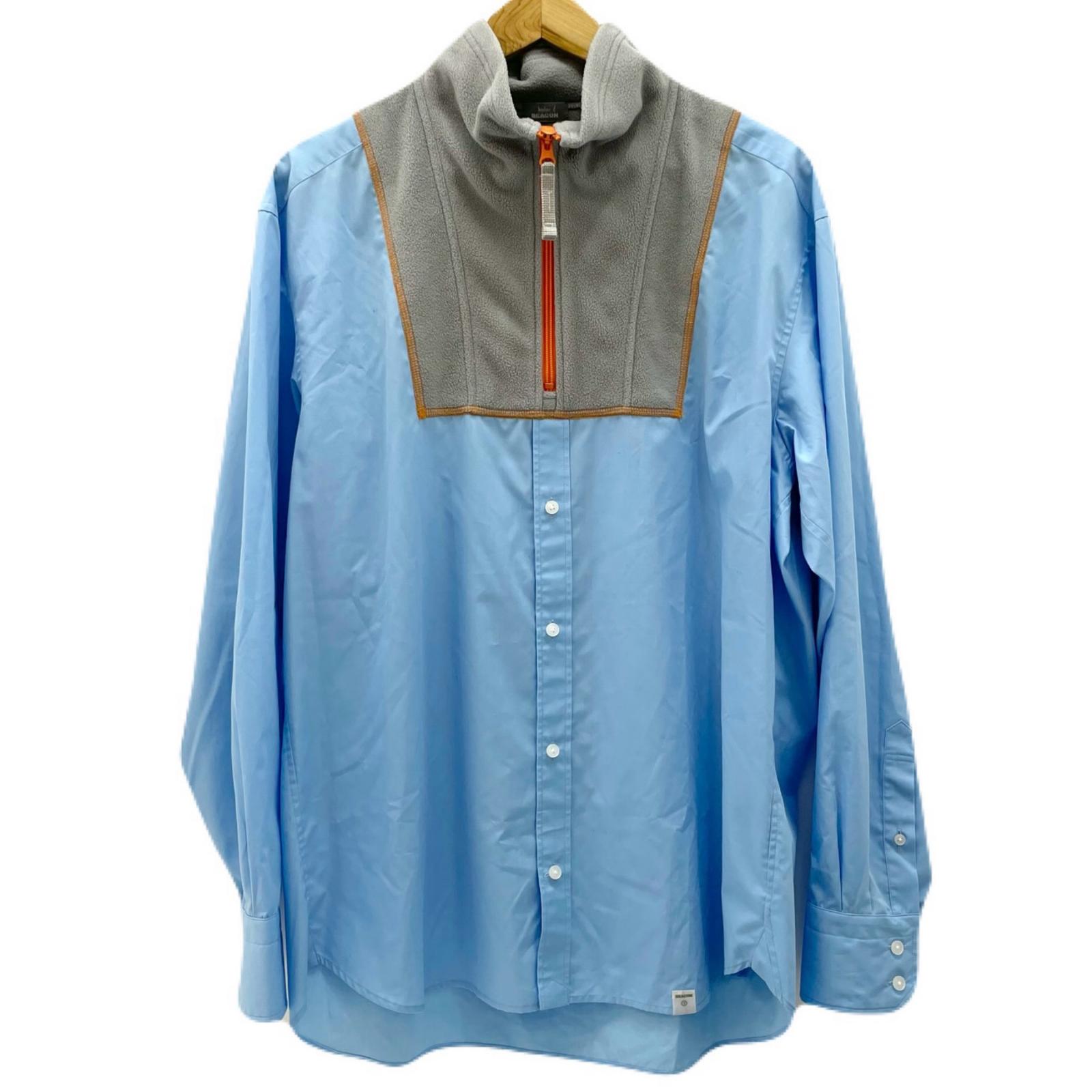 【中古】kolor BEACON | カラービーコン 23WBM-B01141 Tops 長袖シャツ ブルー サイズ：3【尾張小牧店】｜お宝市番館