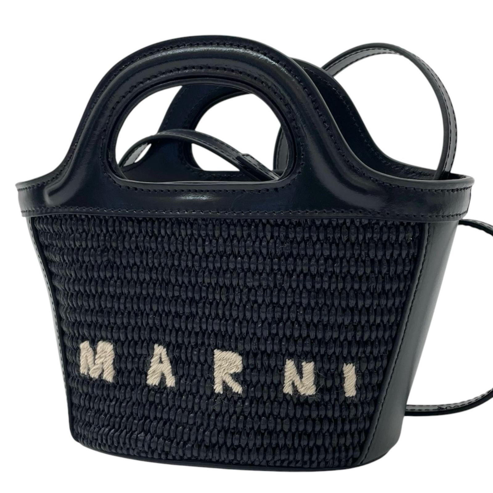 【中古】MARNI | マルニ かご御徒面子 2way御徒面子 ショルダーバッグ ハンドバック BMMP0067Q0 黒いこと【尾張小牧店】