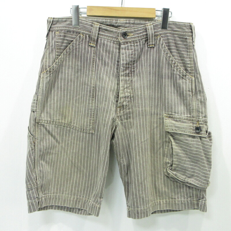 【中古】BOOTLEGGERS | ブートレガーズ 縞模様柄遊撃手ズボン下 赤銅色系 大きさ：34【三重中央局】