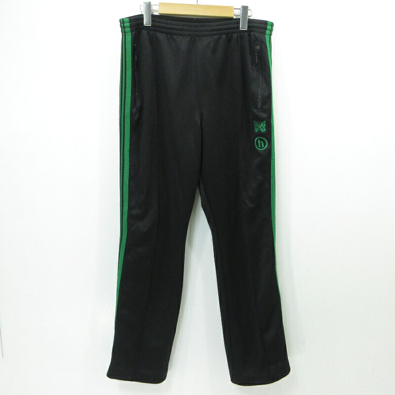 【中古】Needles &times; Hidden NY | ニードルス &times; ヒドゥン ニューヨーク NARROW TRACK PANT トラックパンツ ジャージ KP973 ブラック サイズ：L【三重本店】｜お宝市番館