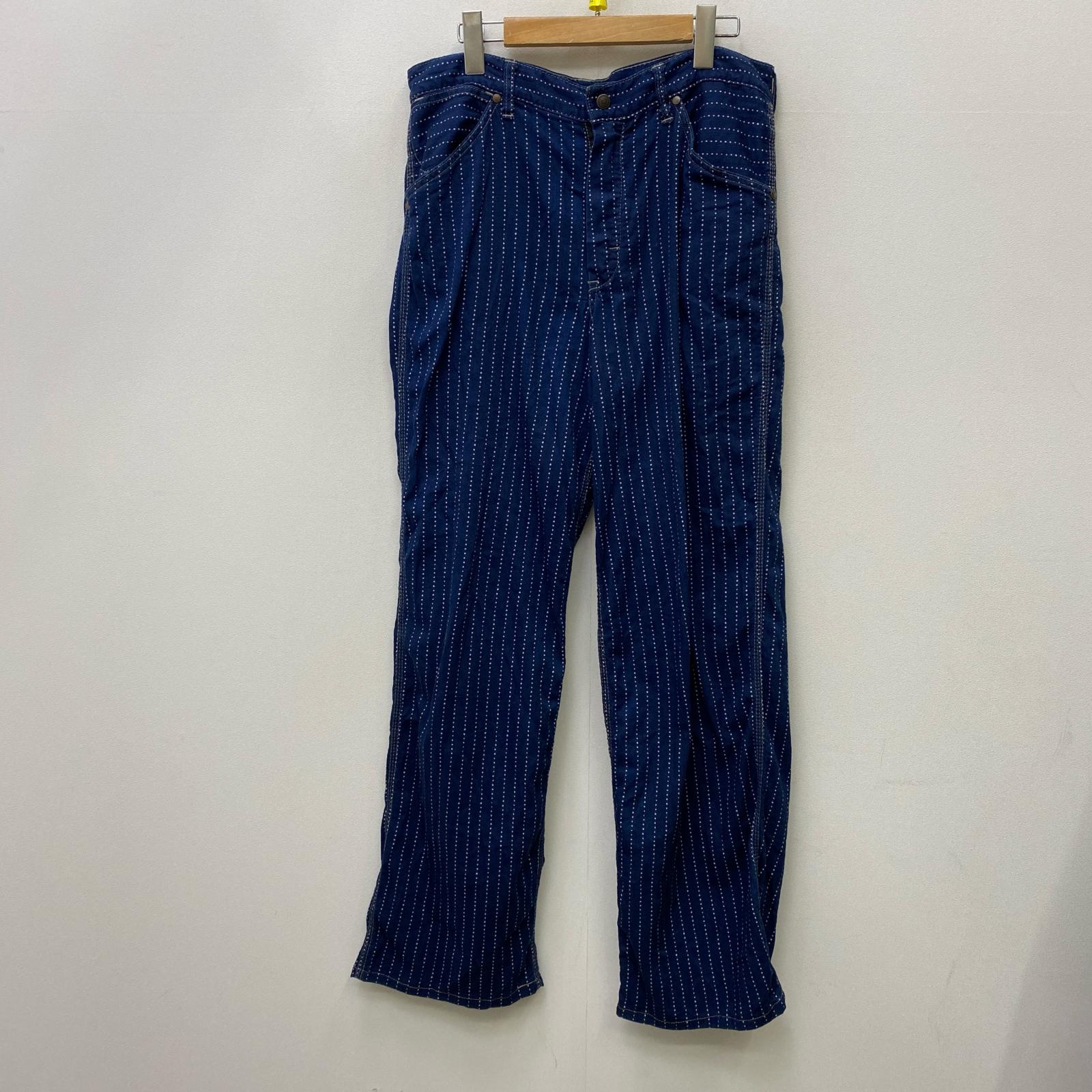 【中古】DELUXEWARE | 晴れ晴れしい御召しもの wabash stripe pant ズボン下 大きさ：33【加古川店】
