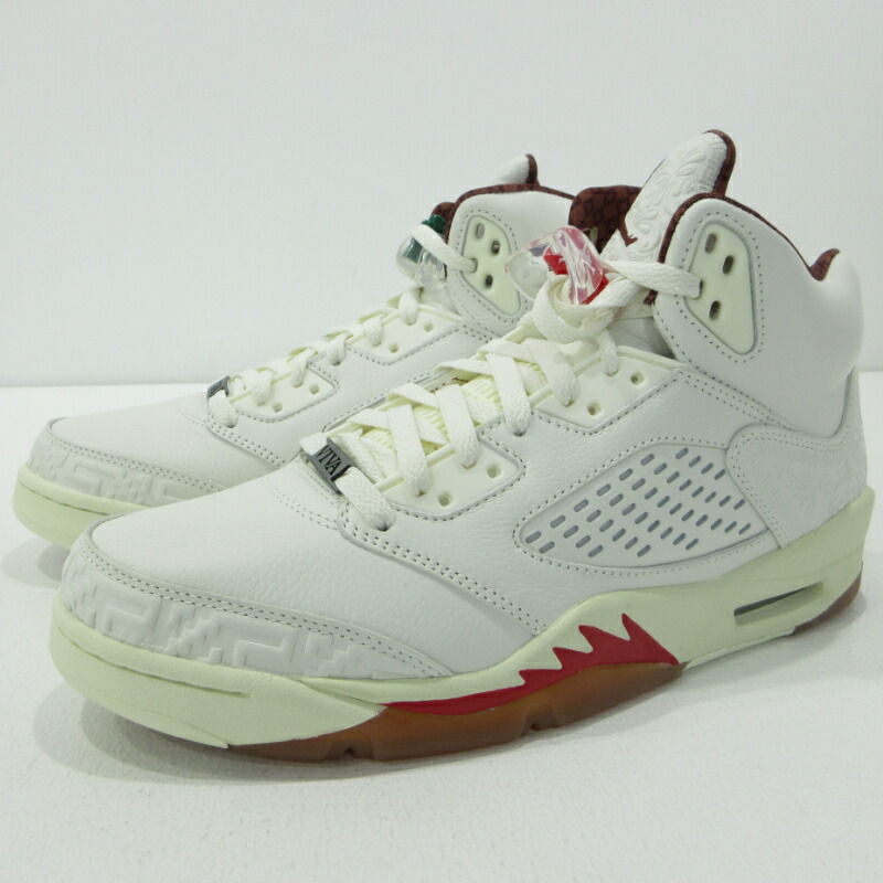 【中古】NIKE | ナイキ AIR JORDAN 5 RETRO EL GRITO エア湖 ジョーダン 5 レトロ エル・グリート  スニーカー HF8833-100 白いこと 大きさ：28.0珊【三重中央局】