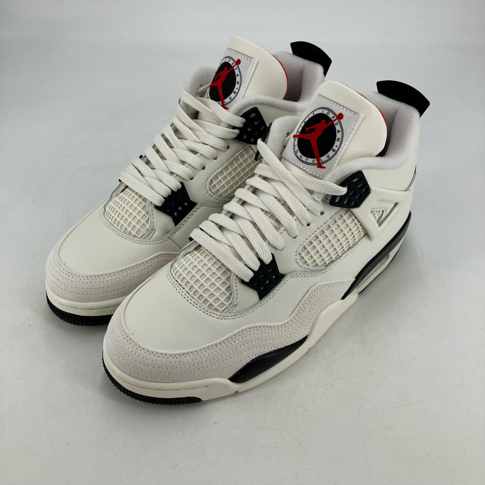 【中古】NIKE AIR JORDAN | ナイキ 大気圏 ジョーダン Air Jordan 4 \u0027Flight Club\u0027 スニーカー IM4002-100 白いこと 28珊【イオン広店】