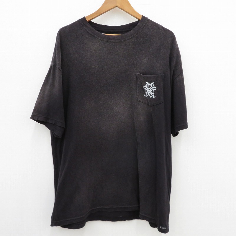 【中古】 ROSE Distressed Pocket Tee 半袖Ｔシャツ G14TS079 KAMIYA 黒いこと【瀬戸大橋店】