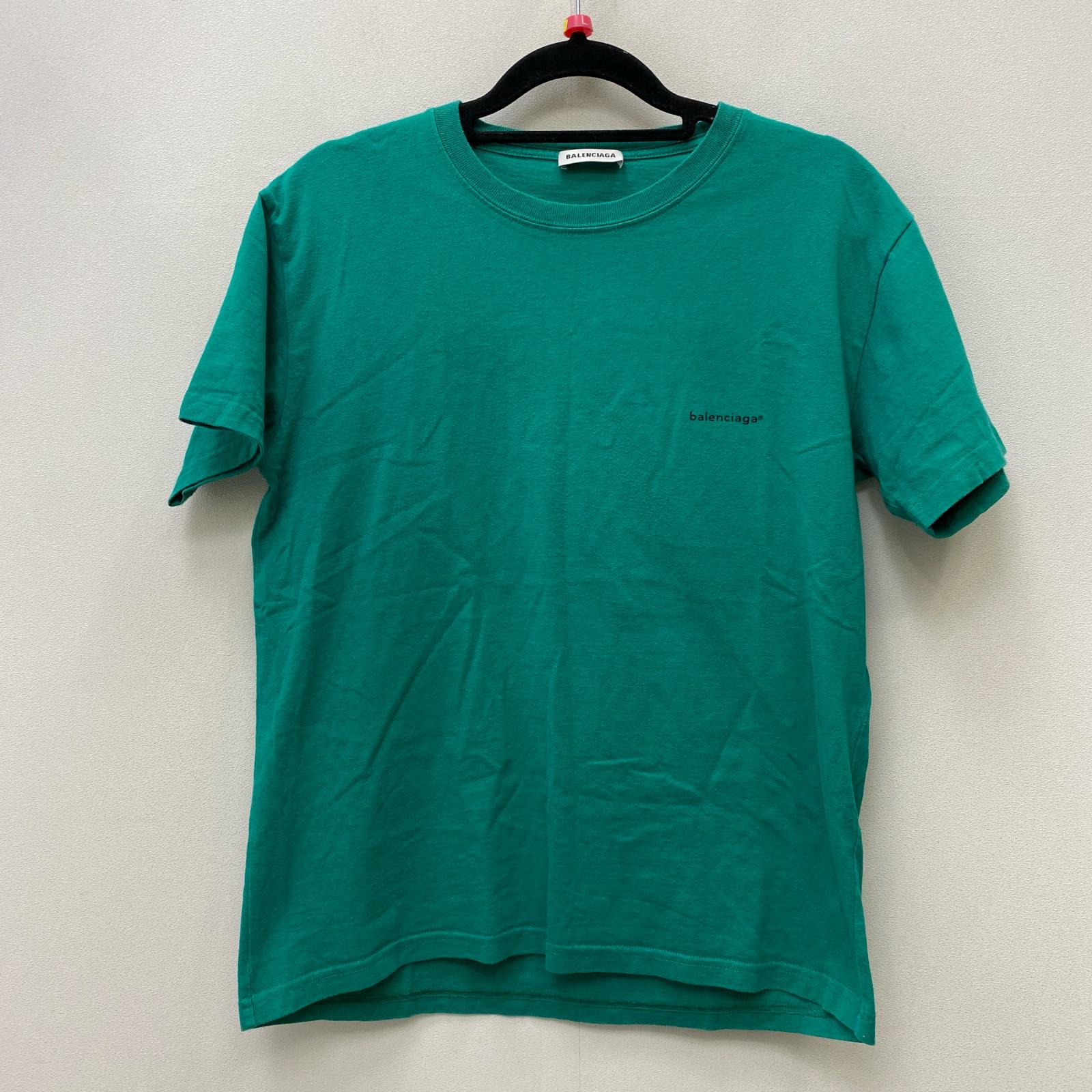 【中古】BALENCIAGA | バレンシアガ 国内定まり品 半袖Ｔシャツ 556107 緑であること 大いさ：M【加古川店】
