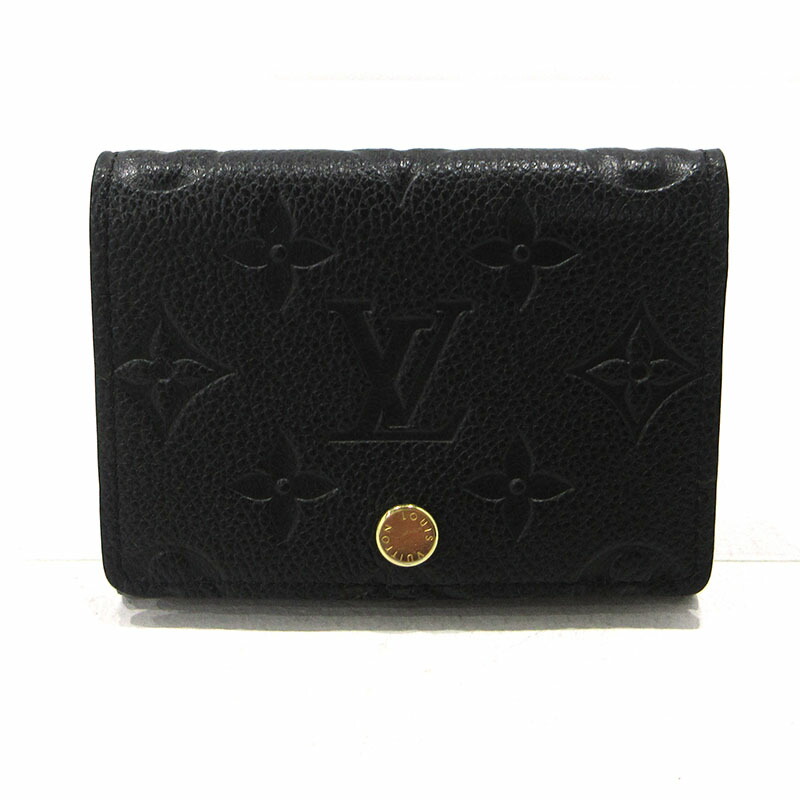【中古】LOUIS VUITTON | ルイ・ヴィトン モノグラムアンプラント アンヴェロップカルトドゥヴィジット 歌留多容れもの M58456 黒いこと【三重中央局】