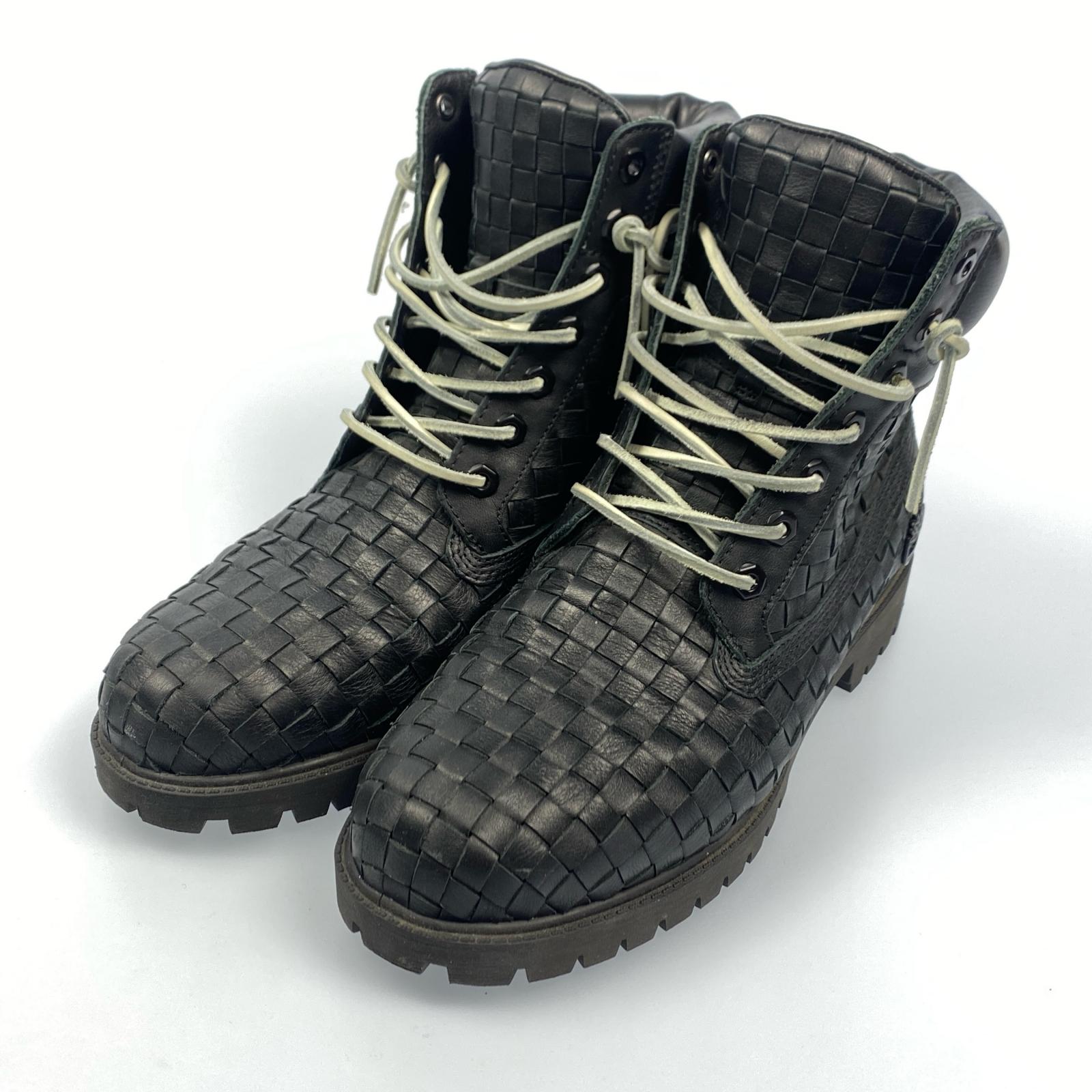 【中古】Timberland | ティンバーランド Premium 6-Inch Boot Woven ブーツ 結核症0A6FD6EPV 27.5珊 黒いこと【姫路東店】