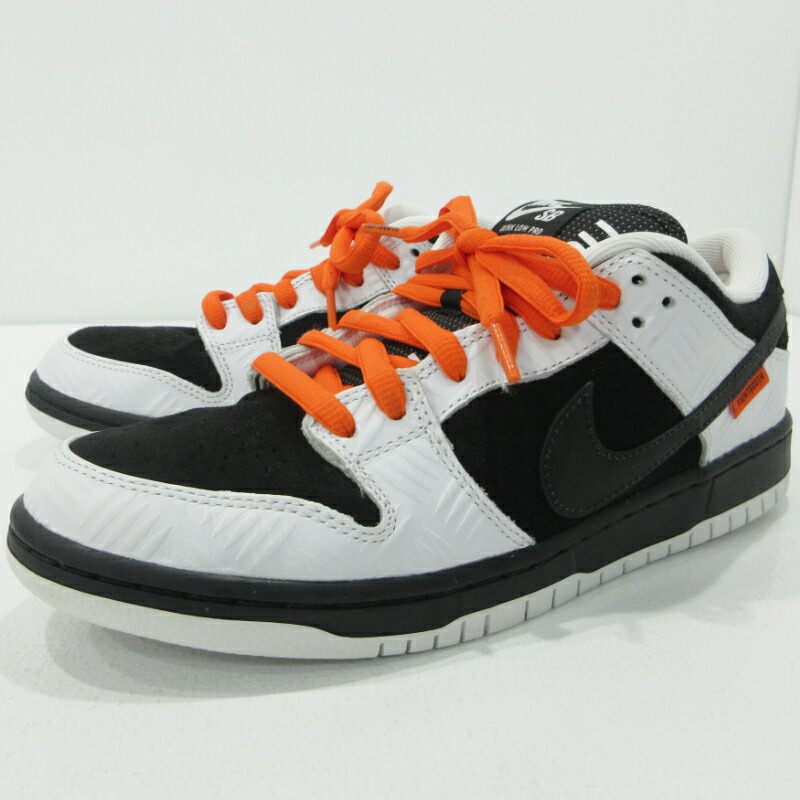 【中古】NIKE | ナイキ SB Dunk Low Pro QS TIGHTBOOTH スケートボーディング ダンク 置き目 労働者階級 タイトブース スニーカー FD2629-100 黒いこと 大きさ：27.0珊【三重中央局】