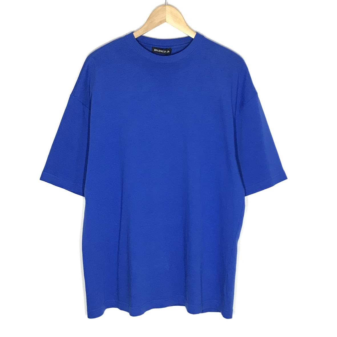 【中古】BALENCIAGA | バレンシアガ BACK LOGO TEE 半袖Ｔシャツ 570805 THV80 青碧 大きさ：M【倉吉店】