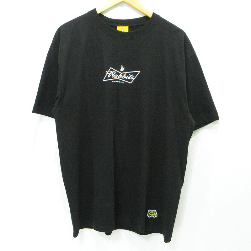 【中古】#FR2 | エフアールツー DOKO? バニーガールプリント半袖プルオーバー FRC4546 黒いこと 大きさ：L【三重中央局】