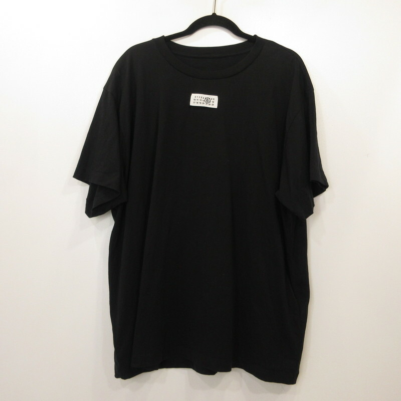 【中古】MM6(Maison Margiela) | エムエムシックスメゾンマルジェラ 半袖Ｔシャツ SH0GC0032 国内定め事品 黒いこと 大きさ：L【姫路東店】