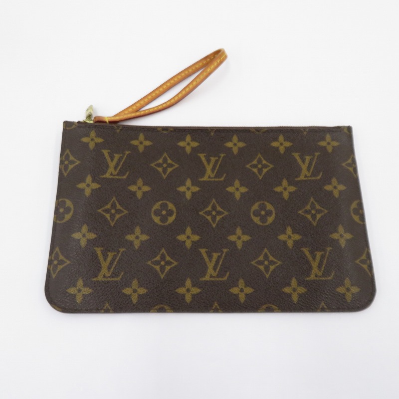 【中古】LOUIS VUITTON | ルイ・ヴィトン モノグラム ネヴァーフル用合切袋 合切袋 - 赤銅色【瀬戸大橋店】