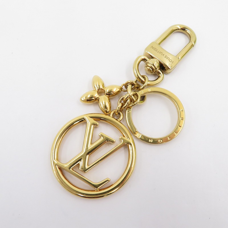 【中古】LOUIS VUITTON | ルイ・ヴィトン 御徒面子惹き付ける・LV 倶楽部 キーホルダー M01653 ゴールド【瀬戸大橋店】