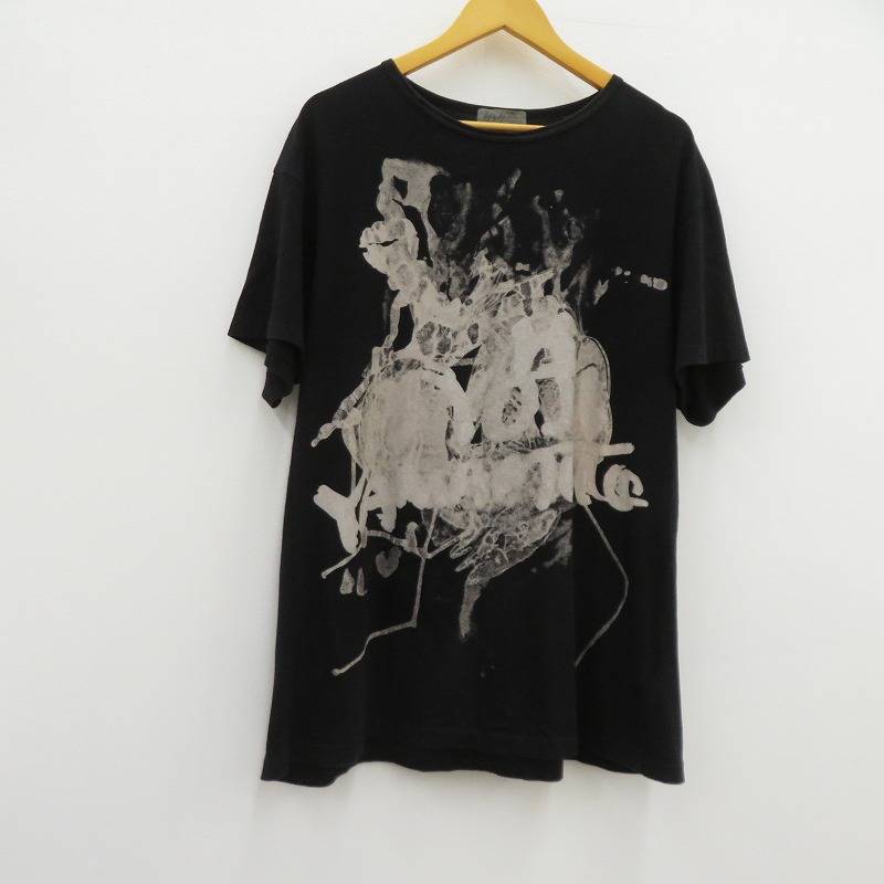 【中古】Yohji Yamamoto | ヨウジヤマモト 半袖Ｔシャツ HW-T17-073 黒いこと 大きさ：3【瀬戸大橋店】