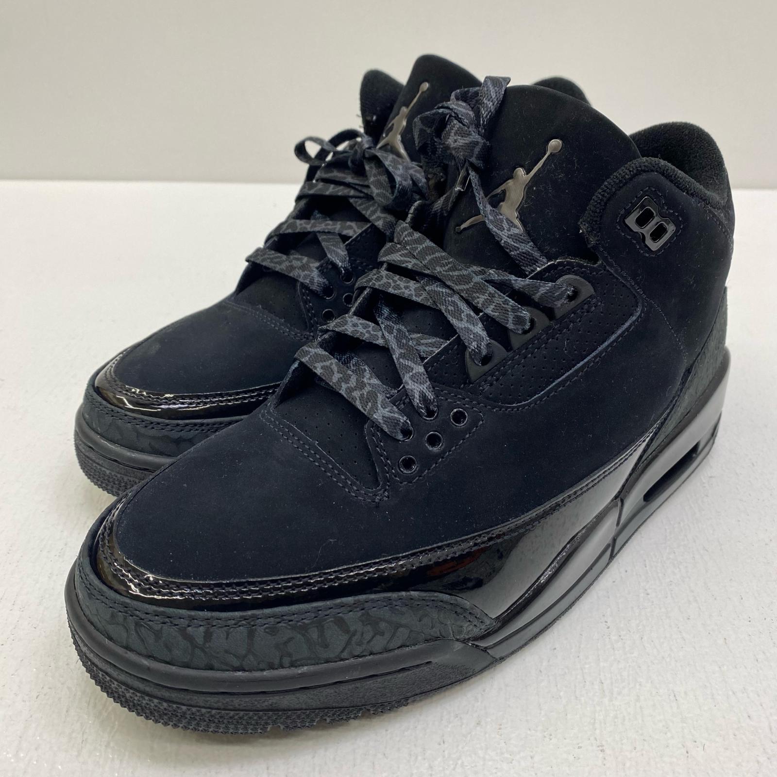 【中古】NIKE | ナイキ Air Jordan 3 Retro Black Cat スニーカー CT8532-001 黒いこと 26珊【加古川店】