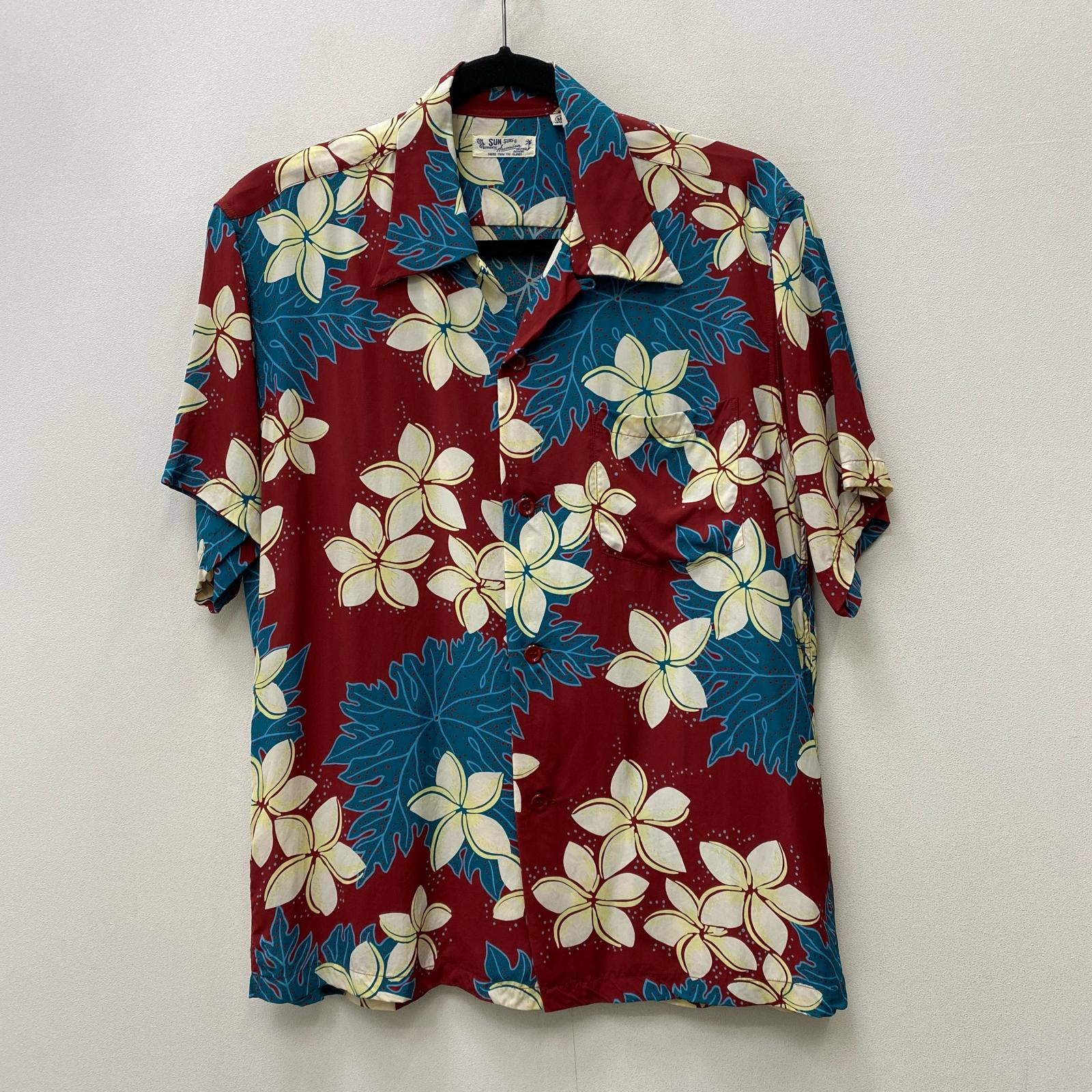 【中古】SUN SURF | サンサーフ RAYON S/S PLUMERIA \u0026 PAPAYA LEAF 余分の物トップス ss38044 大きさ：M【加古川店】