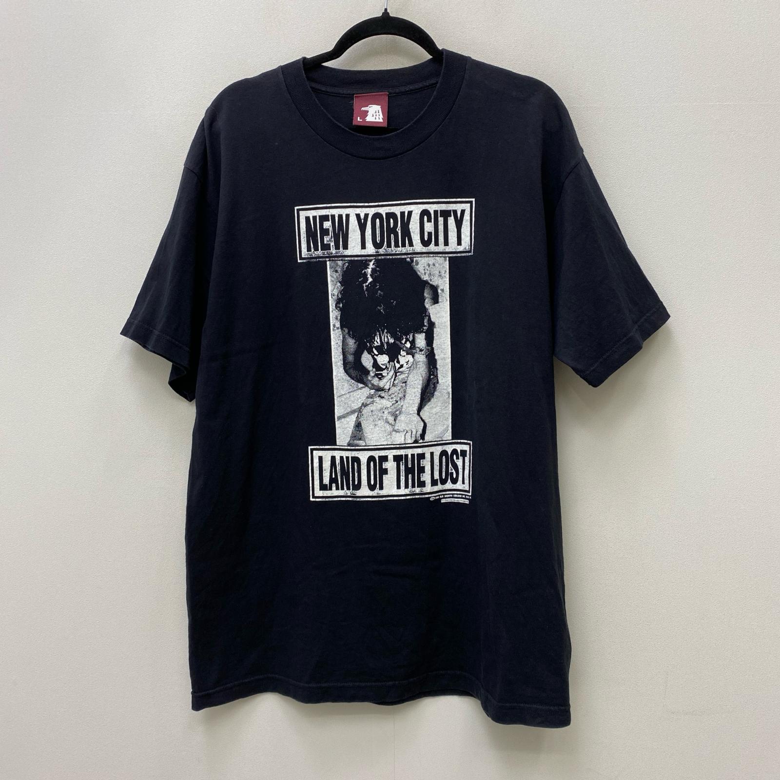 【中古】 old ghosts new york city land of the lost 90s 半袖Ｔシャツ 黒いこと 大きさ：L【加古川店】