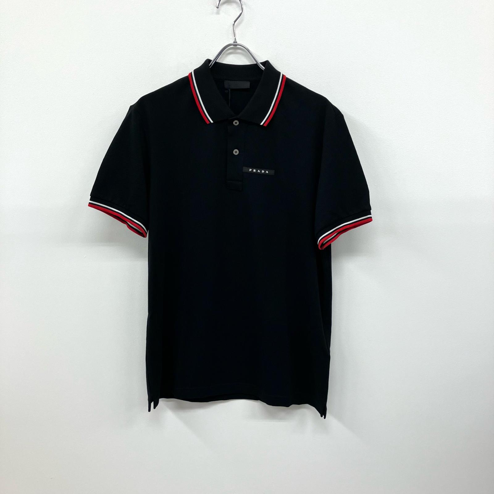 【中古】PRADA | プラダ スポーツシャツ SJN256 黒いこと 大きさ：L【イオン広店】