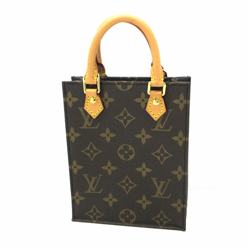 【中古】LOUIS VUITTON | ルイ・ヴィトン モノグラム プティットサックプラ 2way ミニ御徒面子 ショルダーバッグ M69442 赤銅色【三重中央局】
