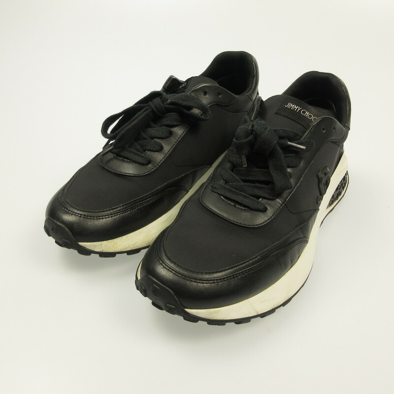 【中古】JIMMY CHOO | ジミーチュウ MEMPHIS LACE UP スニーカー J00014649543 黒いこと【姫路東店】