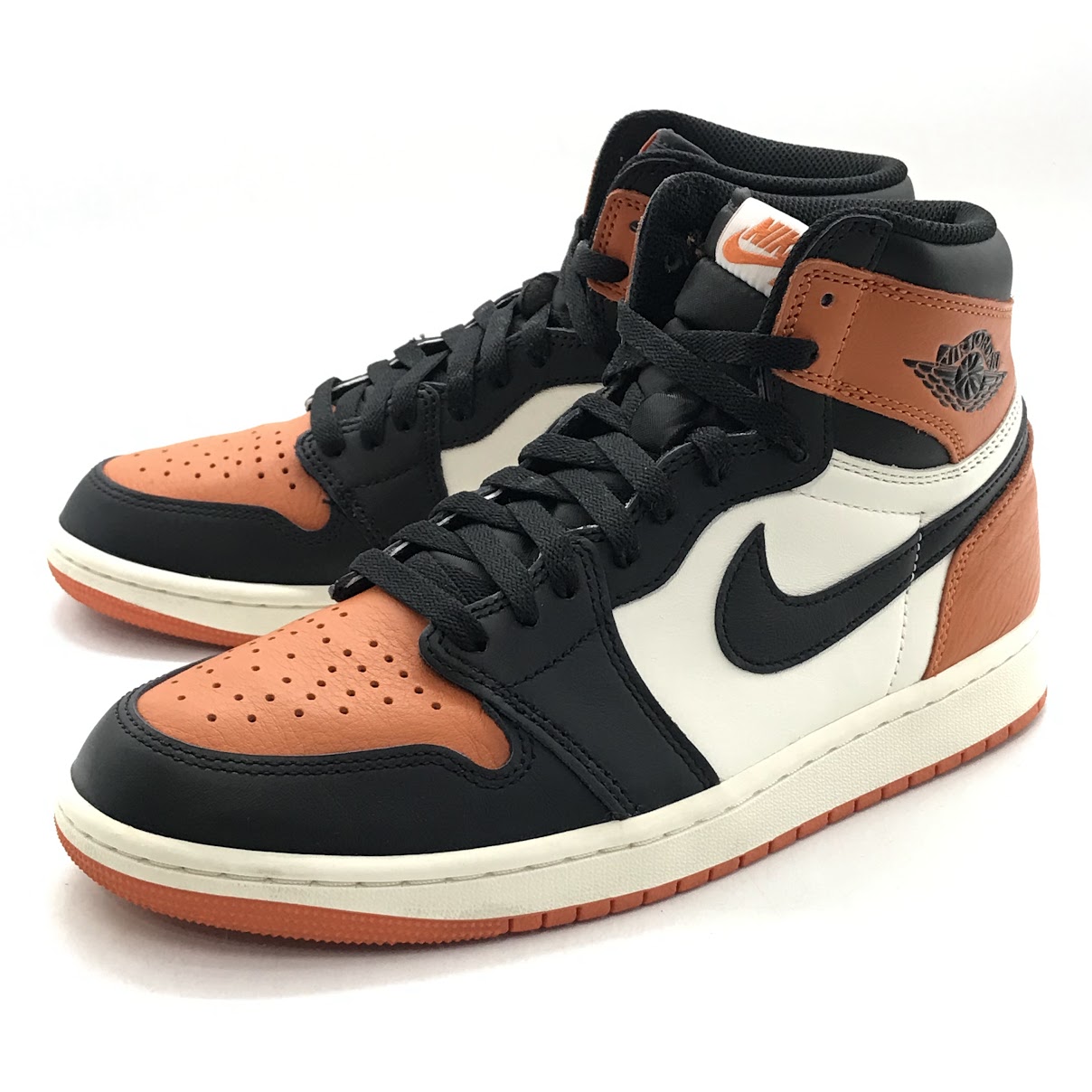 【中古】NIKE | ナイキ AIR JORDAN 1 OG \u0027SHATTERED BACKBOARD\u0027 シャッタード うしろ側ゲーム盤 2025 スニーカー DZ5485-008 オレンジ色 27珊【倉吉店】