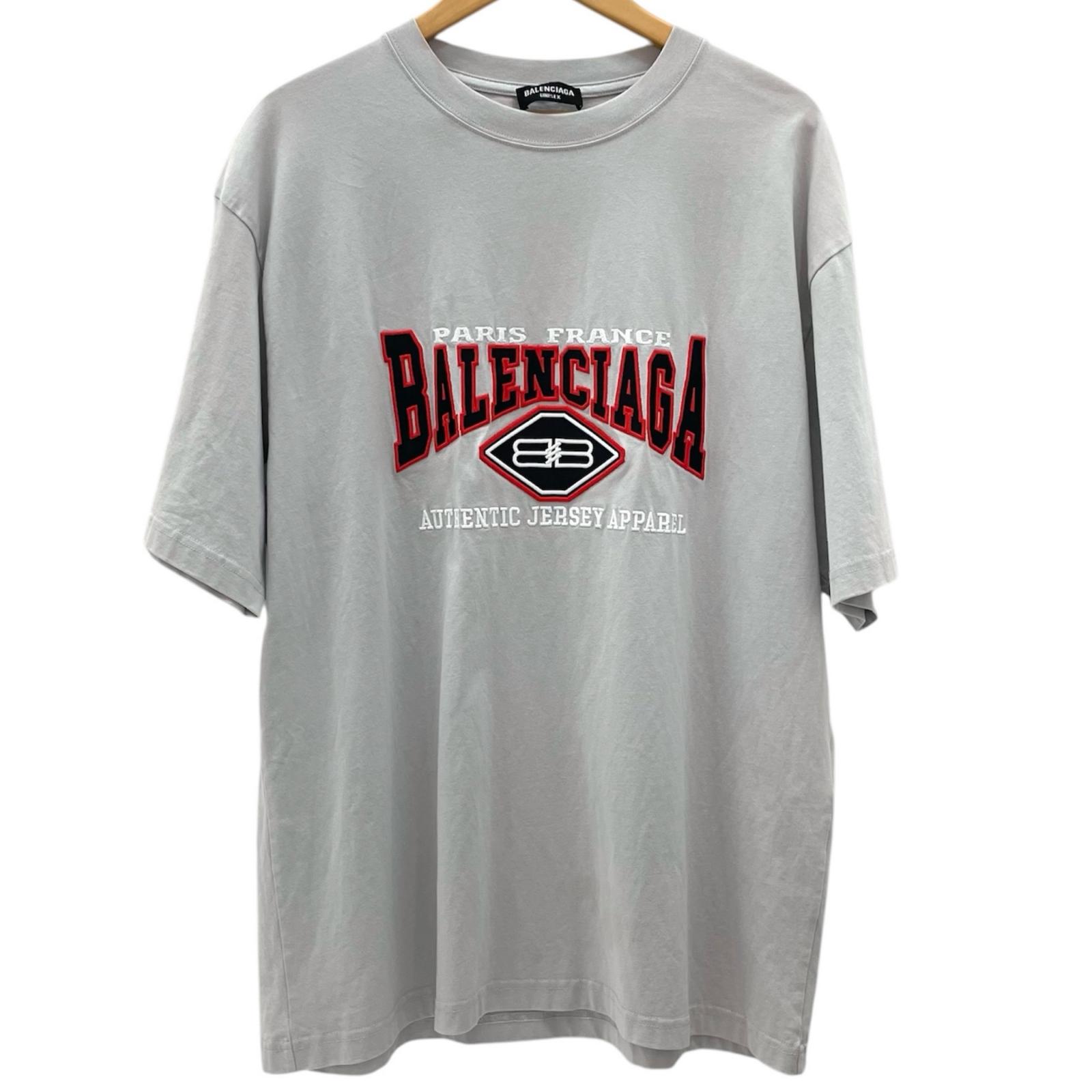 【中古】BALENCIAGA | バレンシアガ 22SS Authentic T-Shirt 半袖Ｔシャツ 641675 TMVA9 薄墨色 大きさ：M【尾張小牧店】