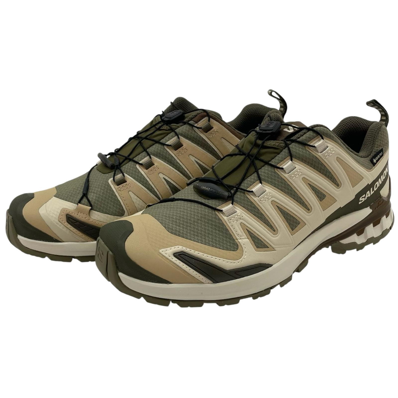 【中古】SALOMON | サロモン XA PRO 3D V9 GORE-TEX トレイルランニングシューズ スニーカー靴 478202 オリーブ 27.5cm【尾張小牧店】|お宝市番館
