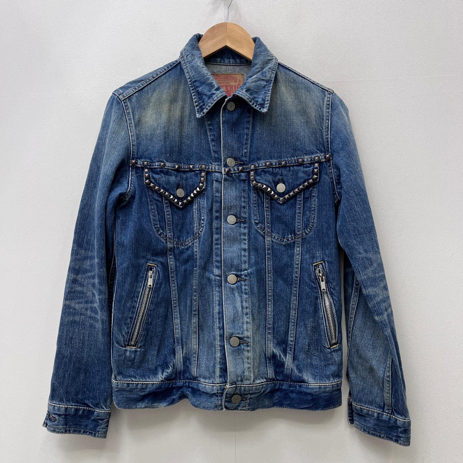 【中古】HYSTERIC GLAMOUR | ヒステリックグラマー Studs Tracker Jacket デニム 0201AB08 インディゴ サイズ:M【加古川店】|お宝市番館